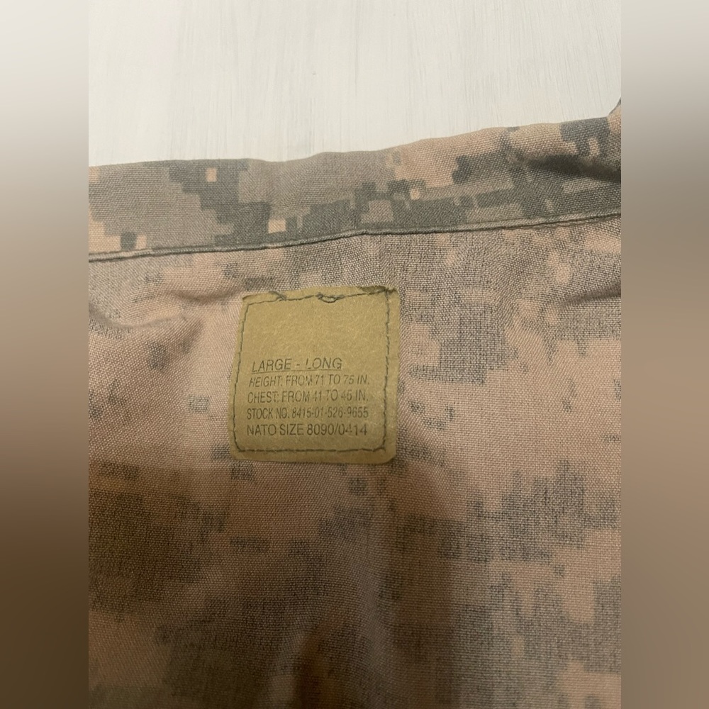 Army digital camouflage BDU shirt Large Long - Picture 2 of 6
